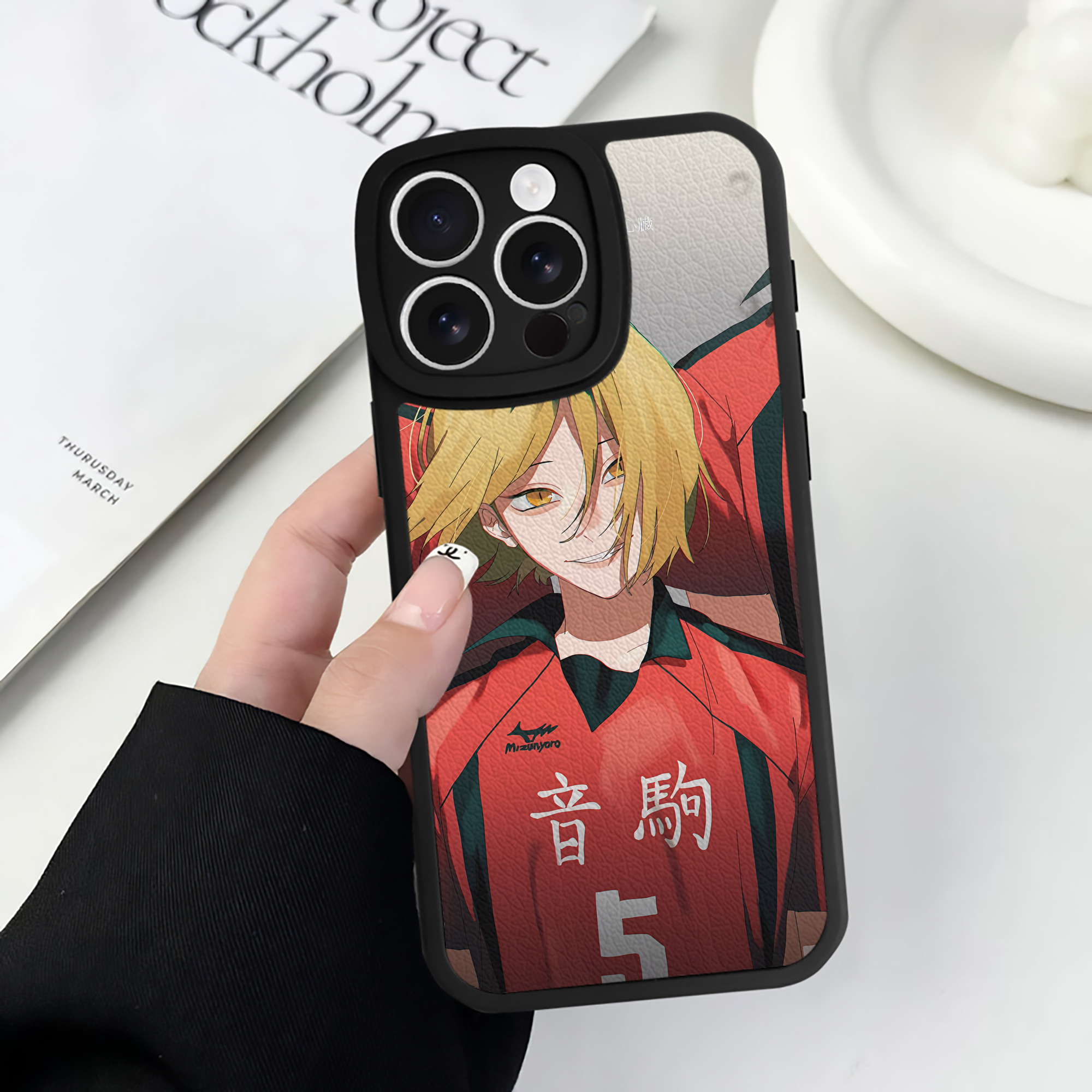 ハイキュー!! Haikyu!! 【iPhone 16シリーズ対応】シリコンスマホケース（レザー調） 材質：シリコン